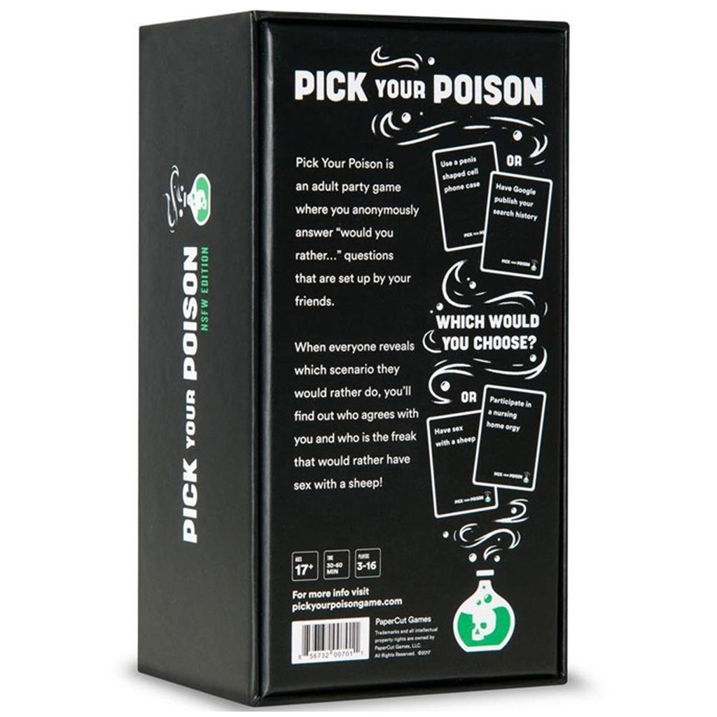 Pick Your Poison NSFW/After Dark Edition