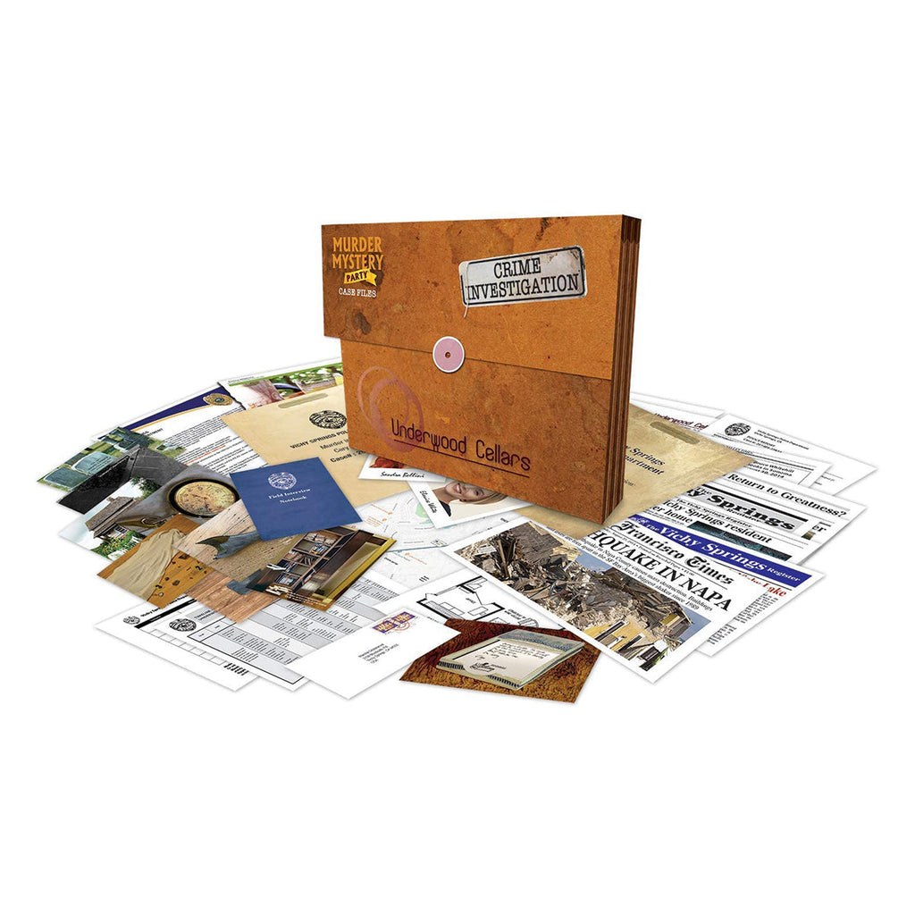 Murder Mystery Party Case Files Underwood Cellars