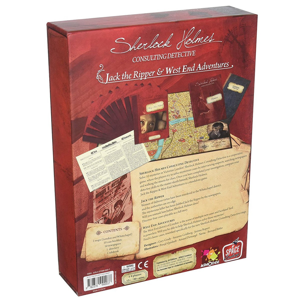 Sherlock Holmes Consulting Detective Jack the Ripper & West End Adventures