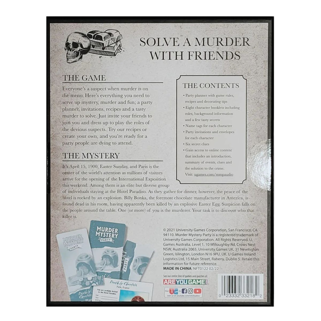 Murder Mystery Party Game - Death by Chocolate