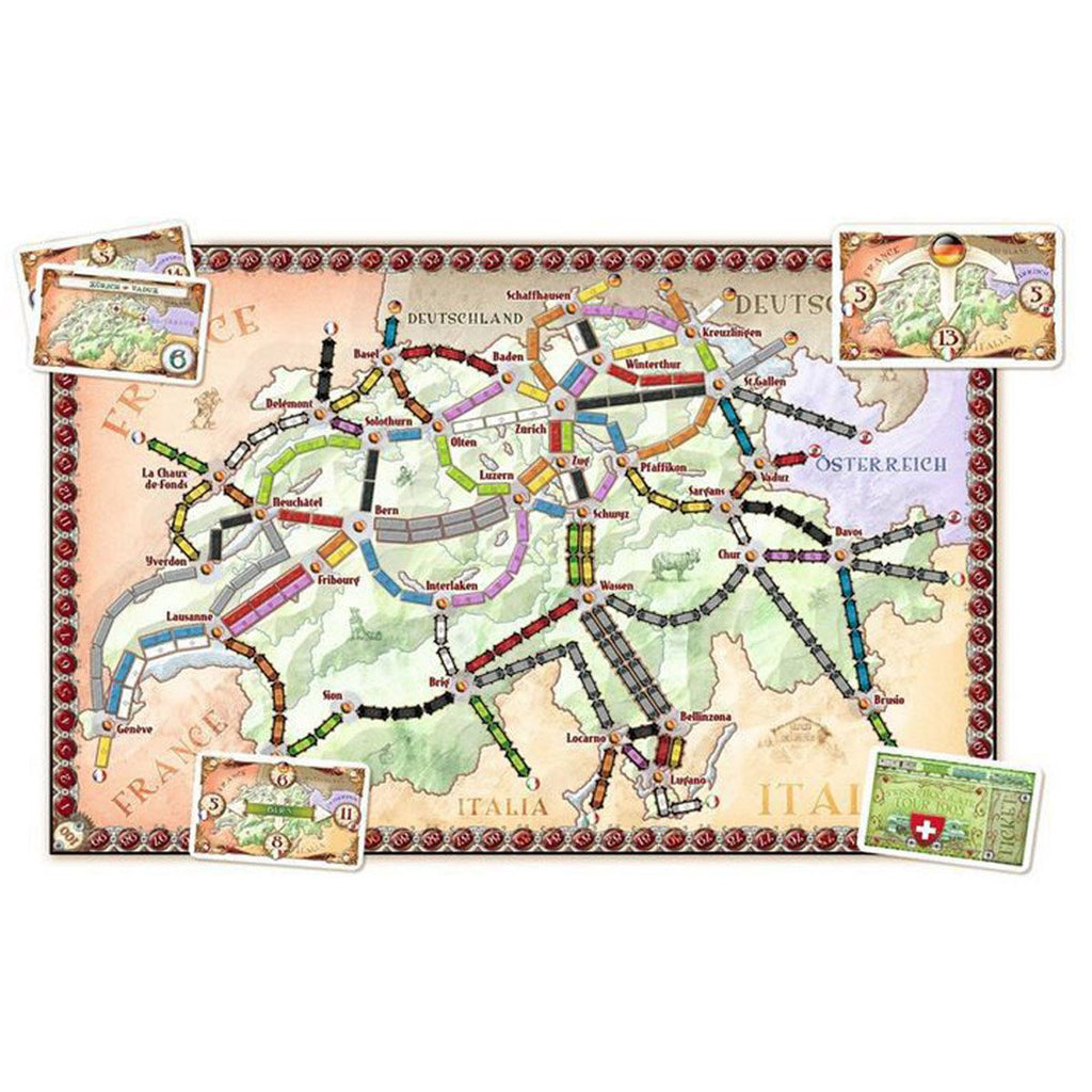 Ticket to Ride India & Switzerland Expansion