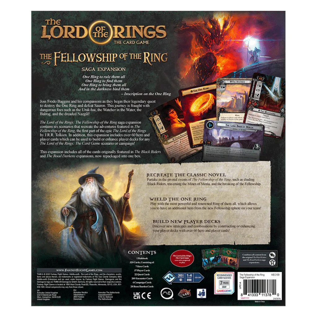 The Lord of the Rings LCG The Fellowship of the Ring Saga Expansion
