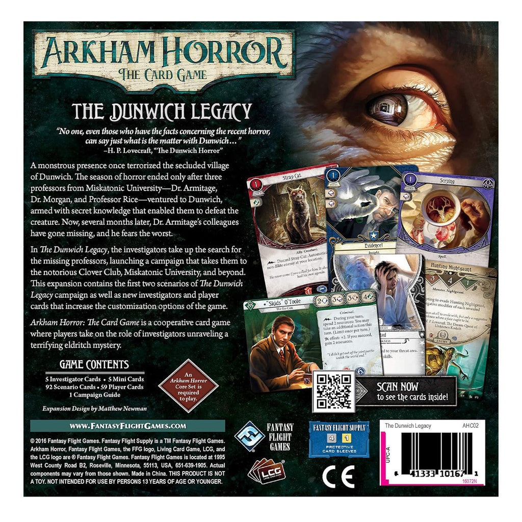 Arkham Horror LCG The Dunwich Legacy Expansion