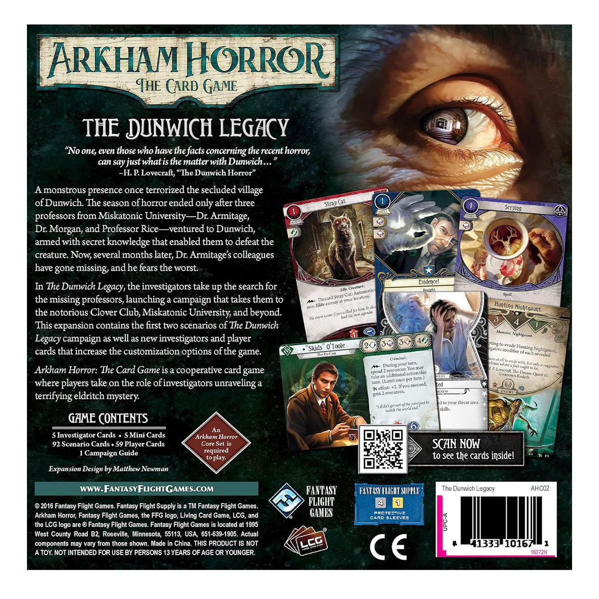 Arkham Horror LCG The Dunwich Legacy Expansion