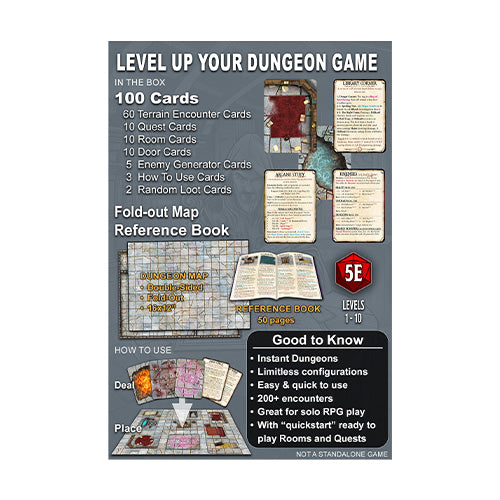 Dungeon Designers Deck Deal Your Own Dungeon