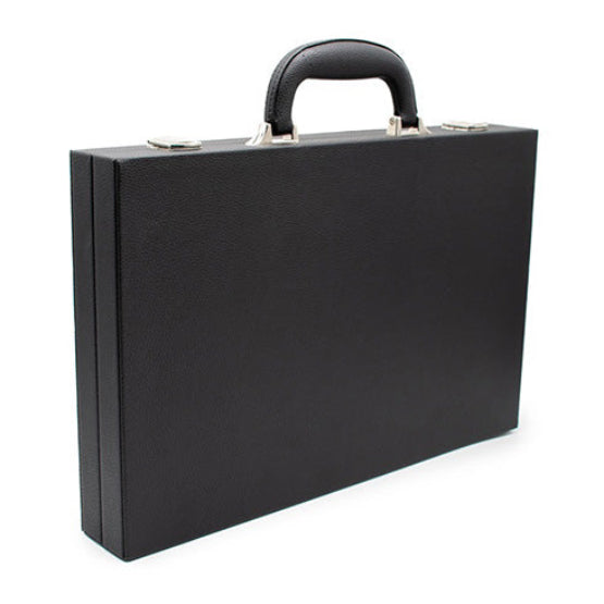 LPG Classics Leather Backgammon Set - Black
