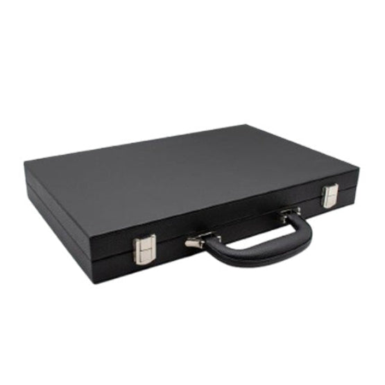 LPG Classics Leather Backgammon Set - Black
