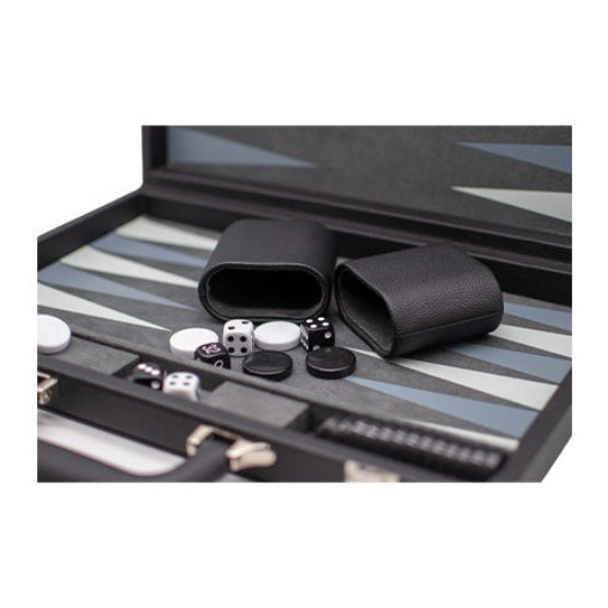 LPG Classics Leather Backgammon Set - Black