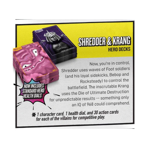 Unmatched Teenage Mutant Ninja Turtles The Shredder & Krang Hero Decks Expansion