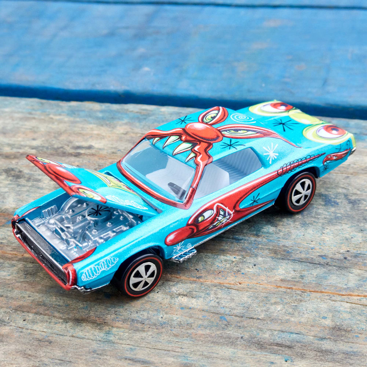 Hot Wheels x Kenny Scharf Signed Custom T-Bird