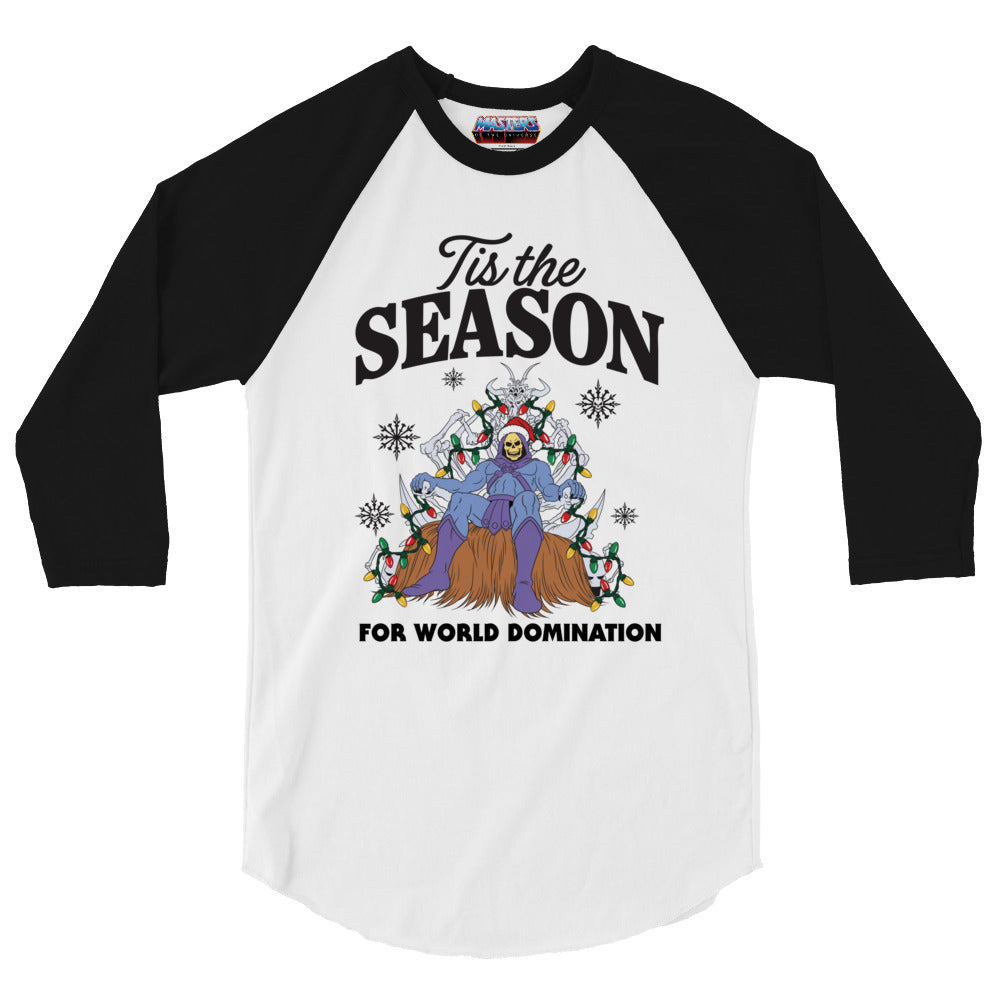 Masters of the Universe Skeletor Tis the Season White Ringer Tee