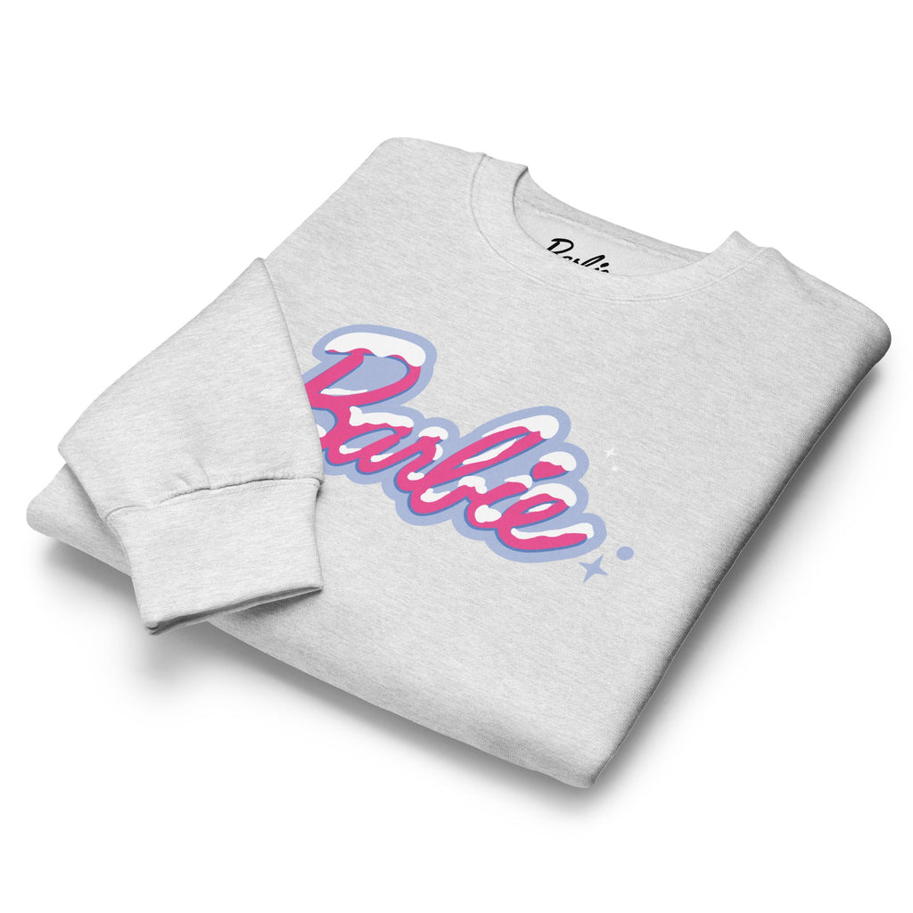 Barbie Dreaming of a Barbie Christmas Gray Sweatshirt