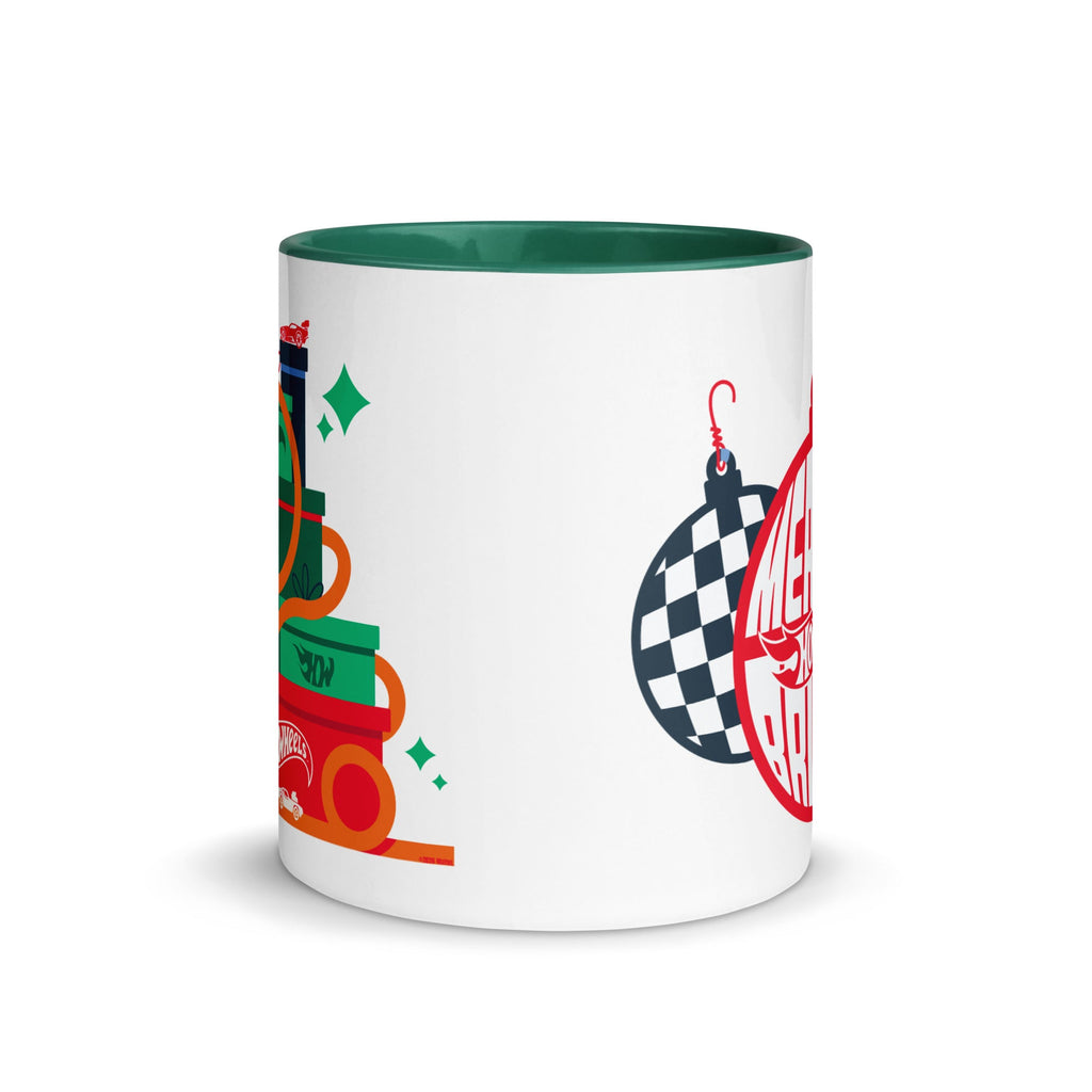 Hot Wheels Merry and Bright White Mug